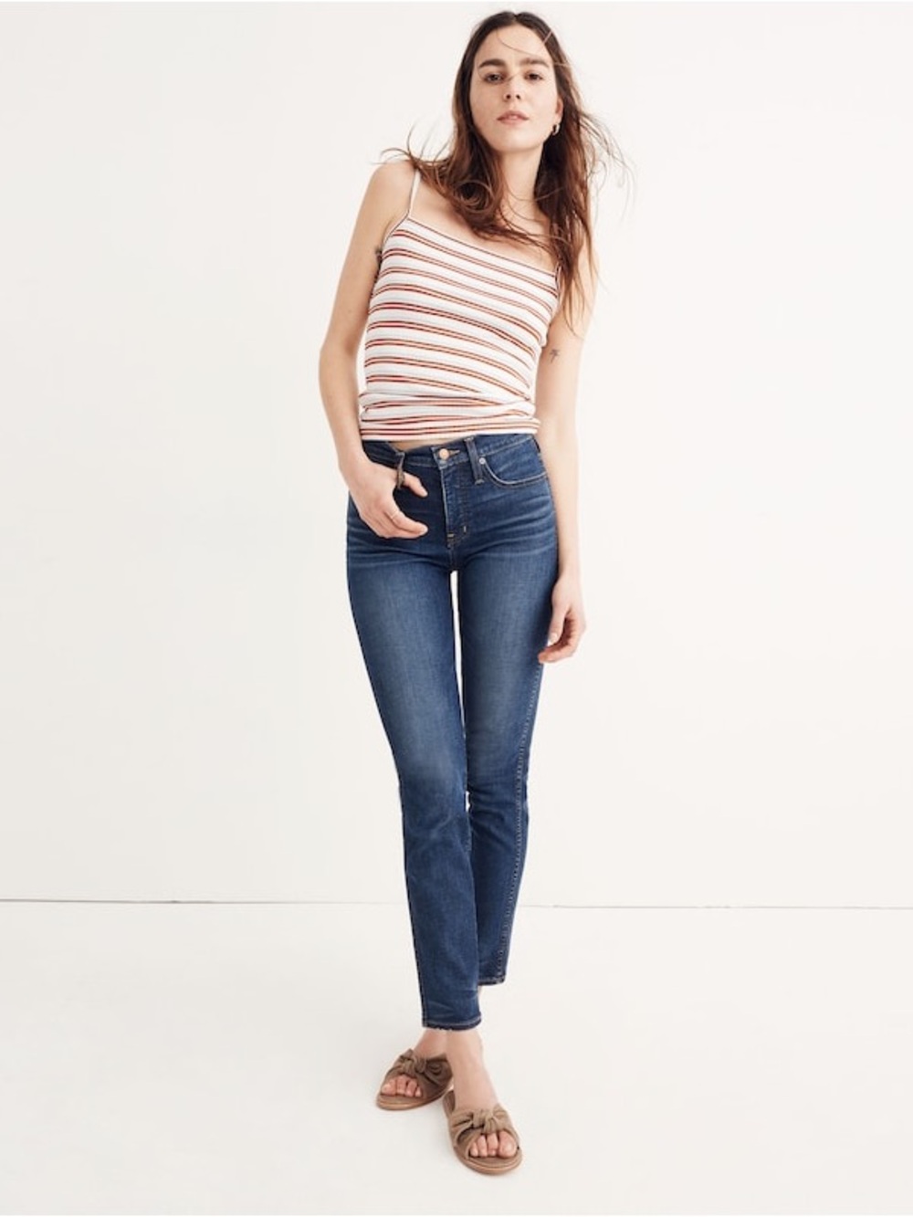 Madewell Slim Straight Jeans in William Wash